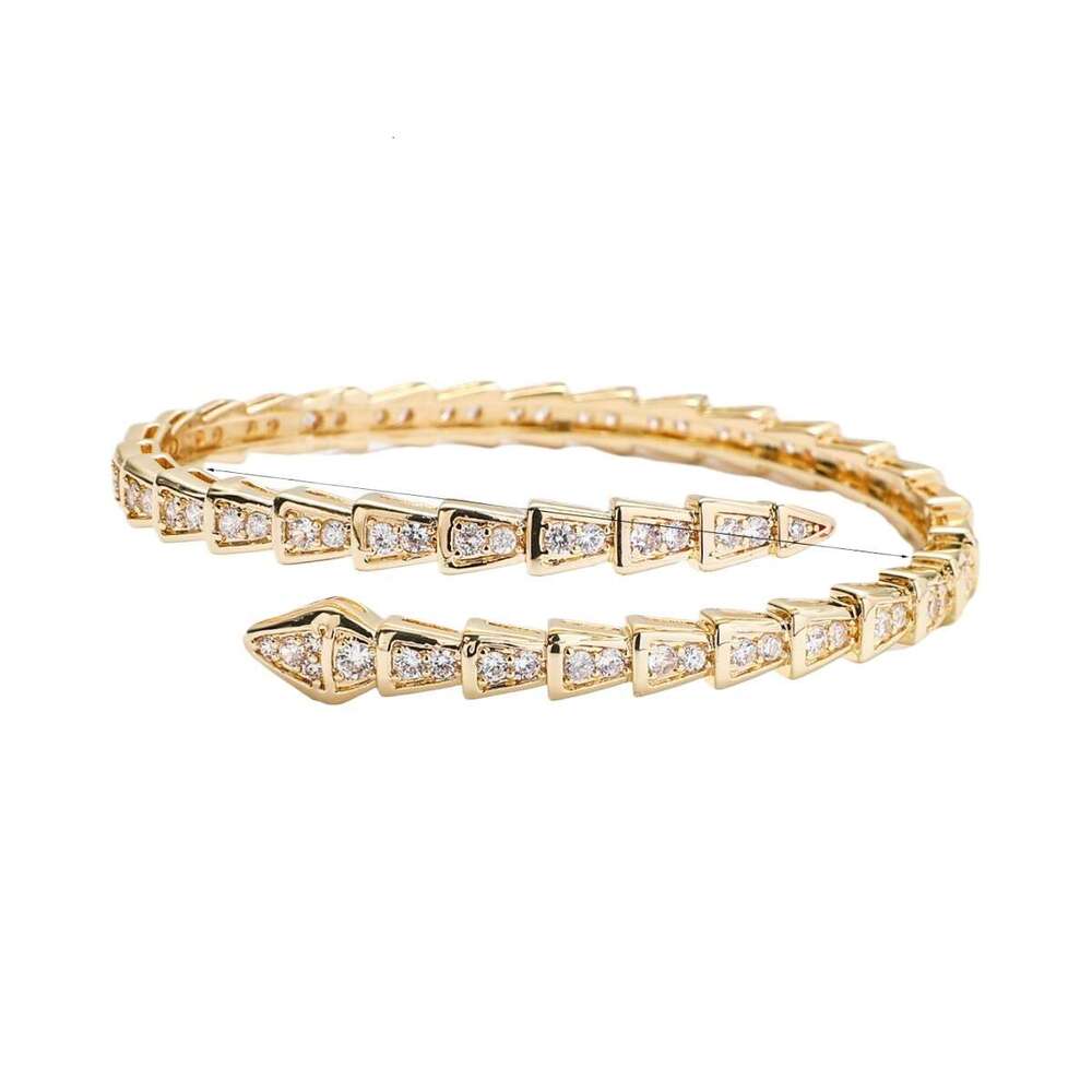 Diamond Full Zircon Women's Light Luxury Elegant Round Bracelet, Hot-Selling