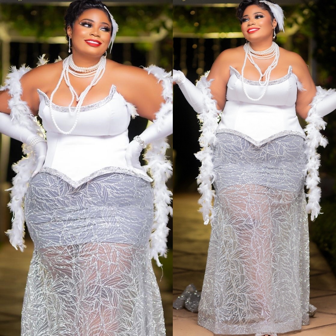 Silver Mermaid Plus Size Prom Dresses 2026 Feather Lace Sweetheart Evening Formal Party Second Birthday Engagement Gowns Dress For Special Occasions