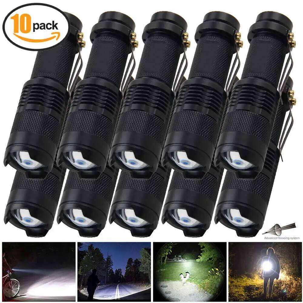 A set of multiple red, green, white three light flashlights, weighing 52 grams and lightweight, convenient for daily carry Z260121