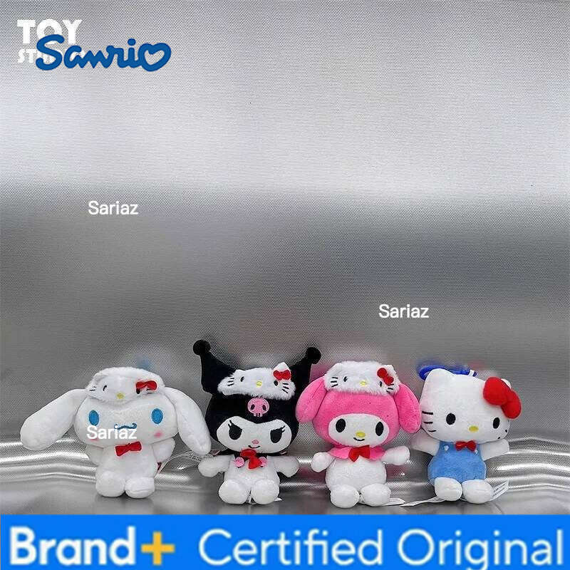 Sanrio Hello Kitty Hat Style Plush Toy Doll 50th Anniversary Edition Cinnamoroll My Melody Kuromi keychain Keyring Birthday Gift H2601211