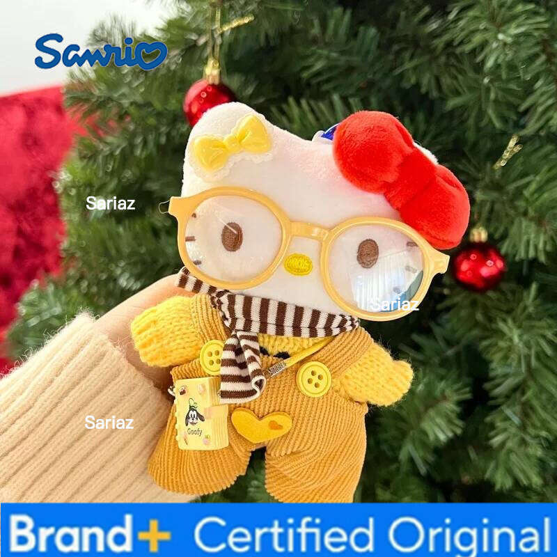 Sanrio Anime Hello Kitty Cartoon Dress Up Plush Pendant PP Cotton Stuffed Doll Kawaii Keychain Cute Accessories Holiday Gift H260121