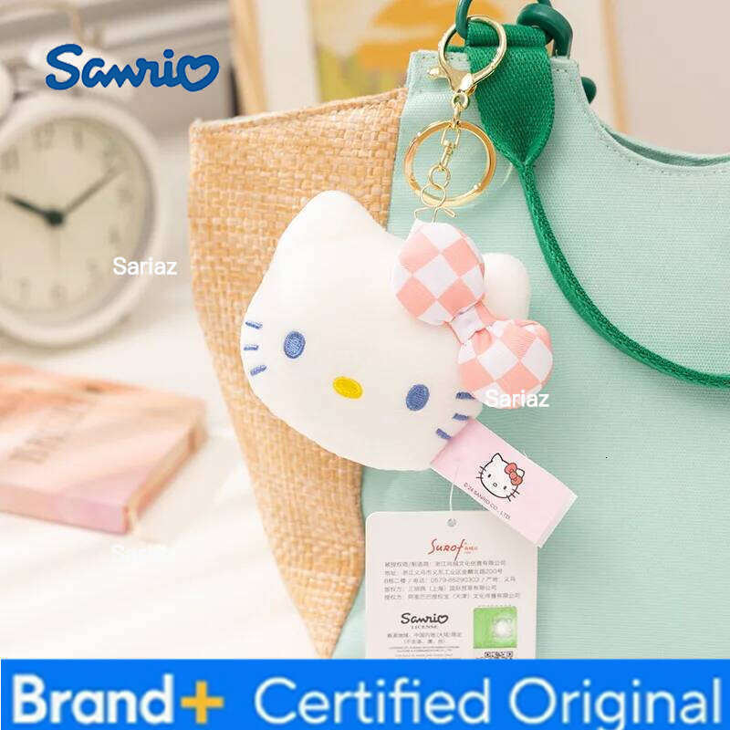 Sanrio Kawaii Hello Kitty Kuromi Doll Toys Cute Plush Keychain Bag Pendant Christmas Gifts12CM H2601211
