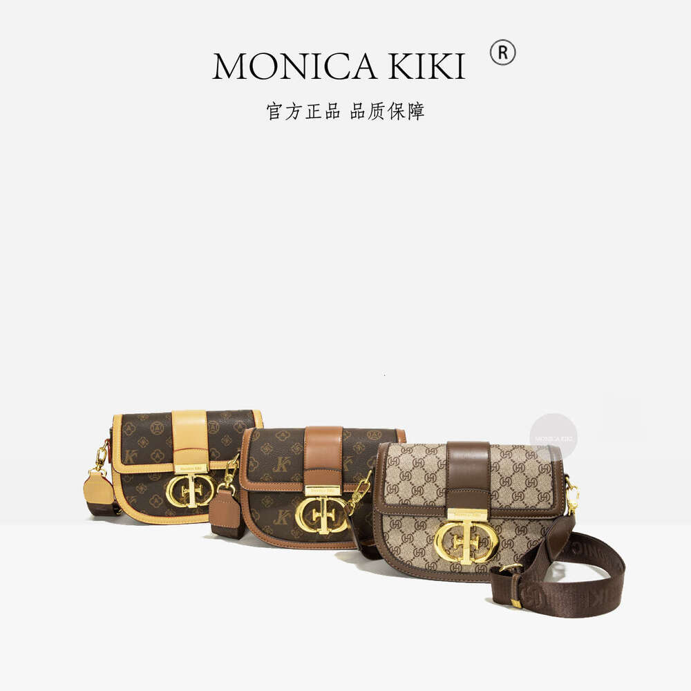 Monica kiki Free shipping Foreign Trade New Versatile Vintage Floral Texture Wide Strap Single Shoulder Crossbody Small Square Bag