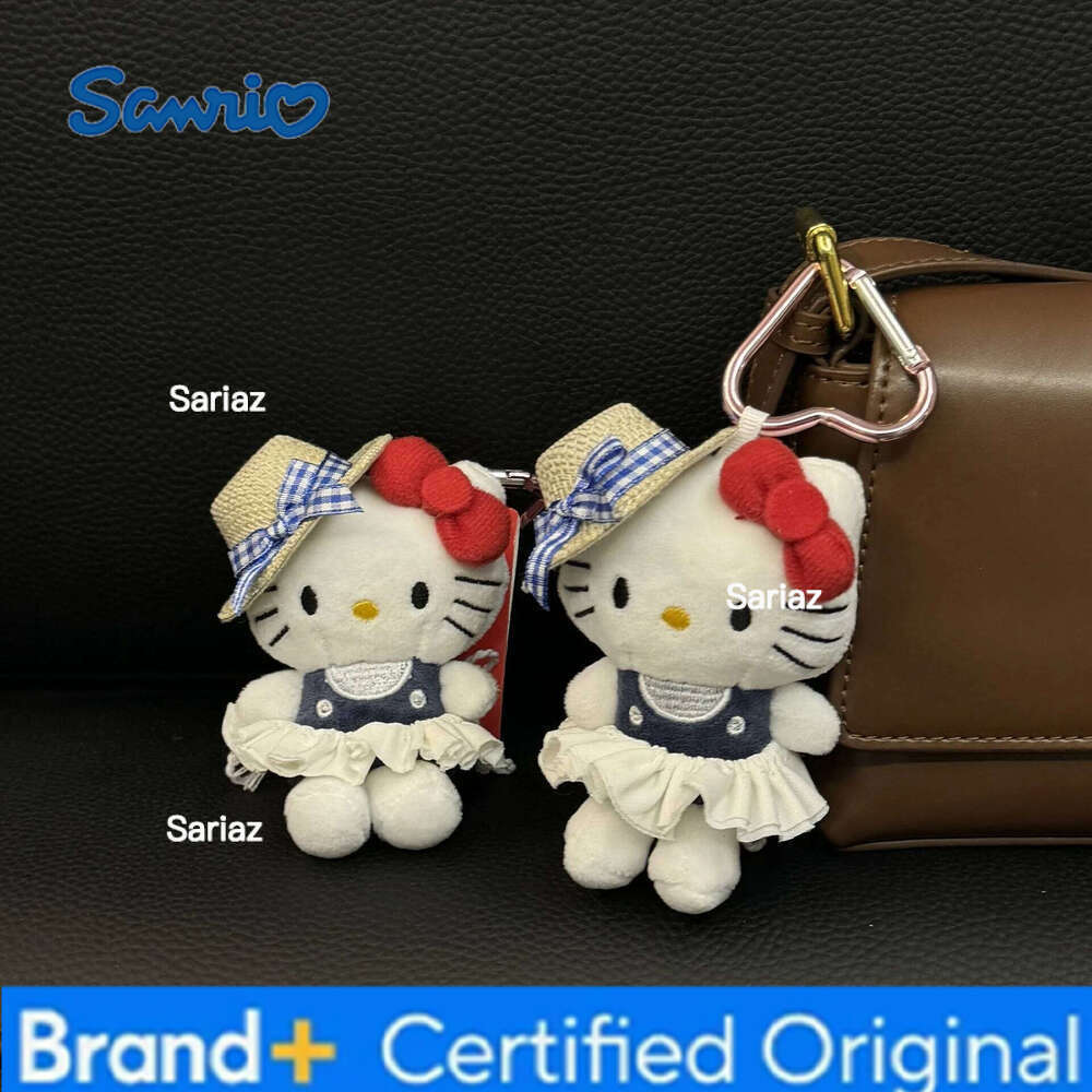 Sanrio Hellokitty Japanese handmade fried shrimp tempura hellokitty bag pendant plush doll kt hanging ornament keychain H260121