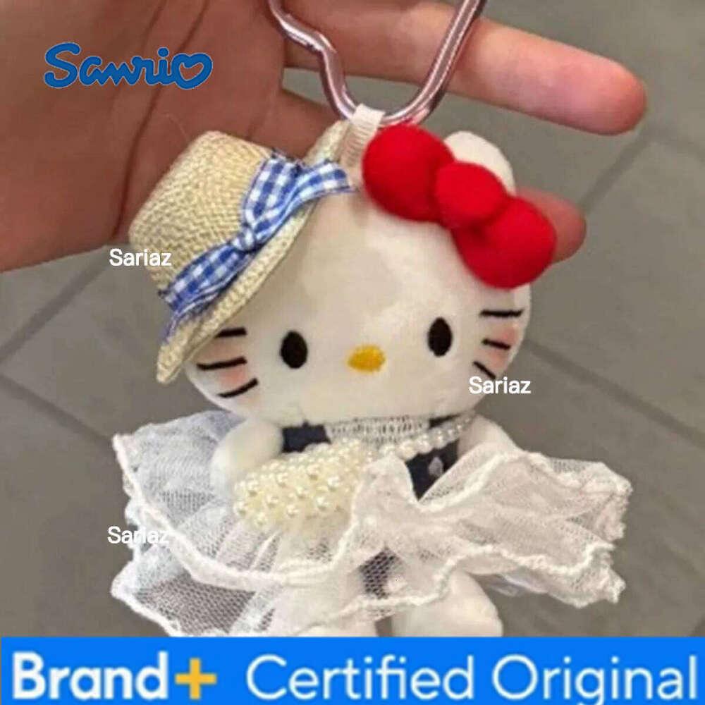 Sanrio Plush Doll Keychain Hello Kitty Cute Girl Exquisite Bag Pendant Cartoon Decoration Serie Gift H2601211