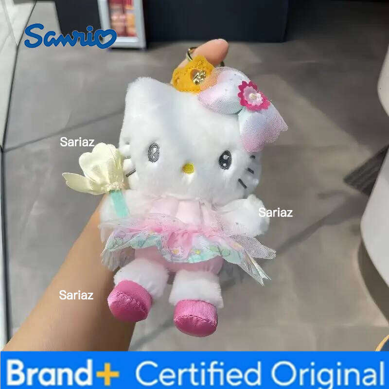 Sanrio New Flower Fairy Series Hello Kitty Plush Toy Keychain My Sweet Piano Blossom Stuffed Backpack Accessory Kawaii Gifts H260121