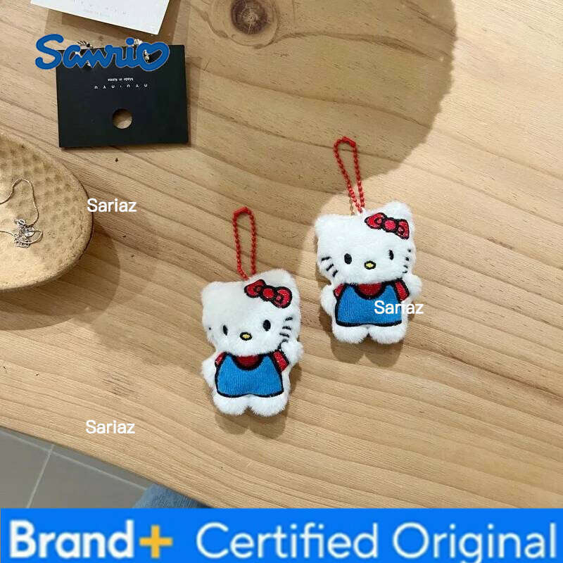 Sanrio Kawaii Anime Hello Kitty Plush Toy Cute Pendant Keychains Cartoon Fashion Bag Accessories Mini KT Cat Doll Gifts H260121
