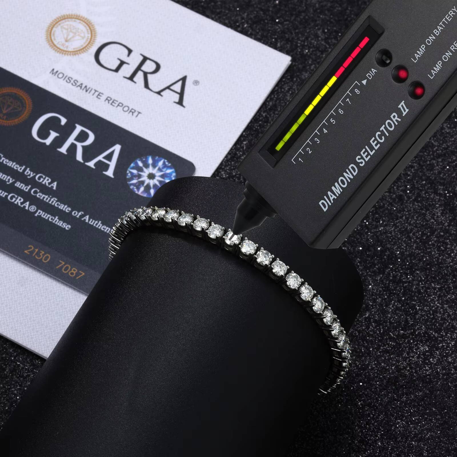 Eternal Brilliance 316L Stainless Steel VVS Moissanite Diamond Tennis Bracelet Applicable to Any Scene Wholesale Dainly Jewelry