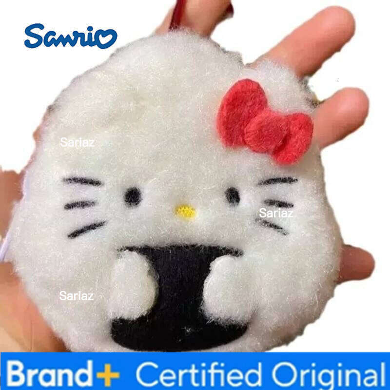 Sanrio Plush Keychains Hello Kitty 5cm/1.97in Pendant Rice Sushi Cute Keyring Anime Peripherals Kawaii Valentines Gift Decorative Dolls H260121