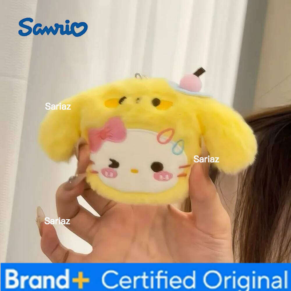Sanrio Creativity Fruit Hello Keychain Cute Cartoon Kitty Cat Doll Toy Bag Accessories Keychains Hanging Gift H260121