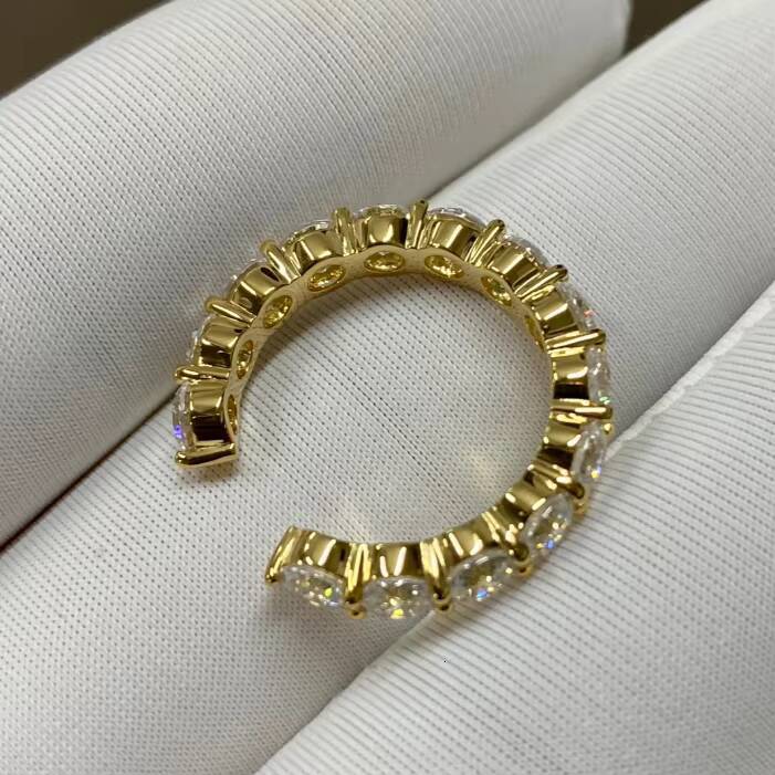 14K Gold Each 02ct Round Brilliant Cut DE-VVS-VS Lab Grown Diamond Wedding Ring with Lab CVD Diamond Direct Source Factory