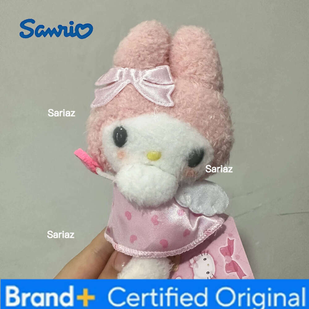 Sanrio Cute Dream Angel Series Toys Cinnamoroll My Melody Kitty Kuromi Plush Pendant Doll Cartoon Keychain Gift H260121
