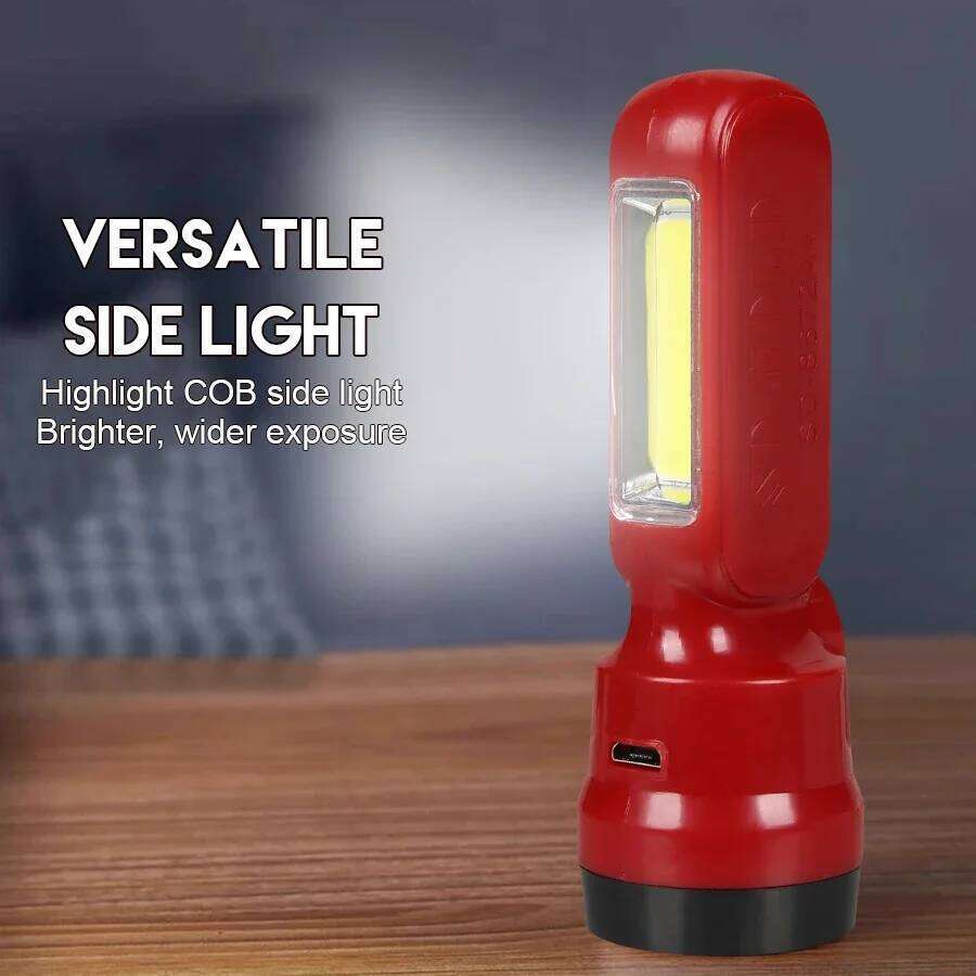 KDULIT Super Bright LED Mini Flashlights USB Rechargeable with Bulit in Battery Torch Outdoor Protable Hiking Camping Lantern Z260121