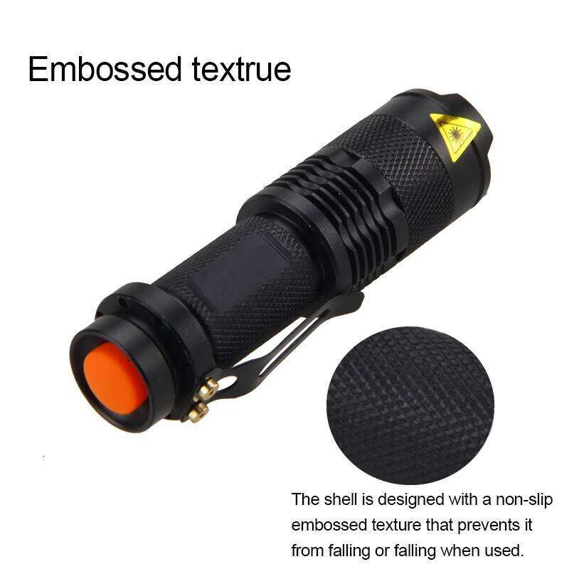 Mini SK68 Zoomable Flashlight Green/Red/365NM XPE LED Waterproof Torch AA/14500 Powered Clip Pen Light Lamp 3 Modes Lantern Z260121