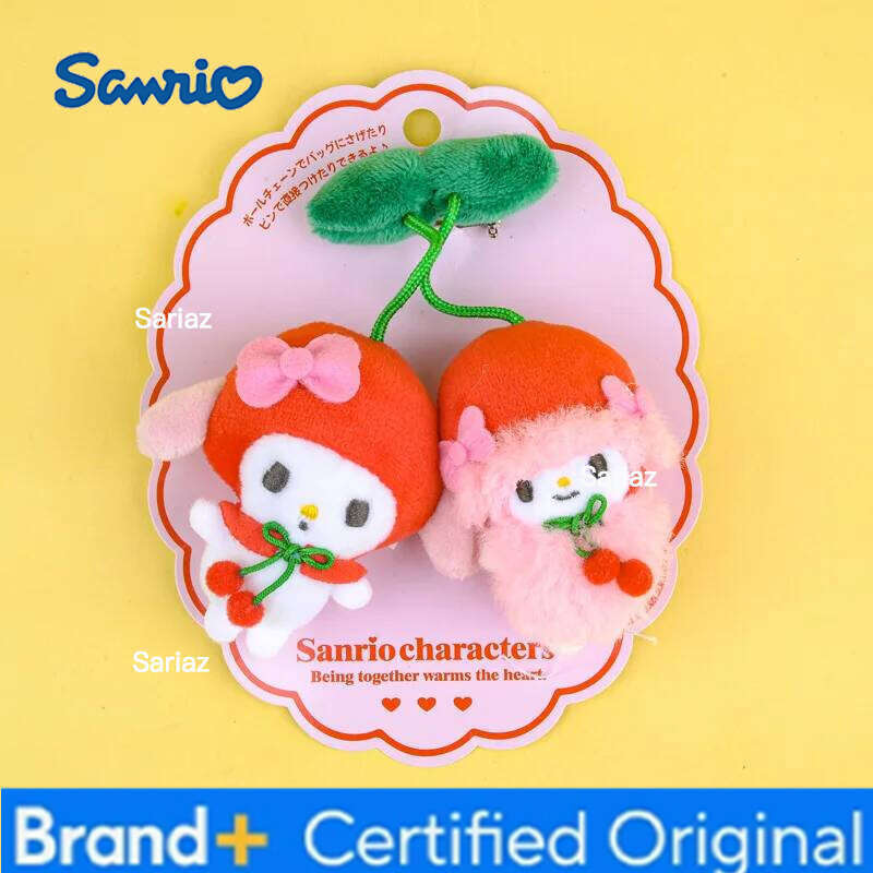 Sanrio Kawaii My Sweet Piano Hello Kitty Plush Toy Keychain Brooch Cherry Pachacco Backpack Pendant Decoration Girl Holiday Gift H260121