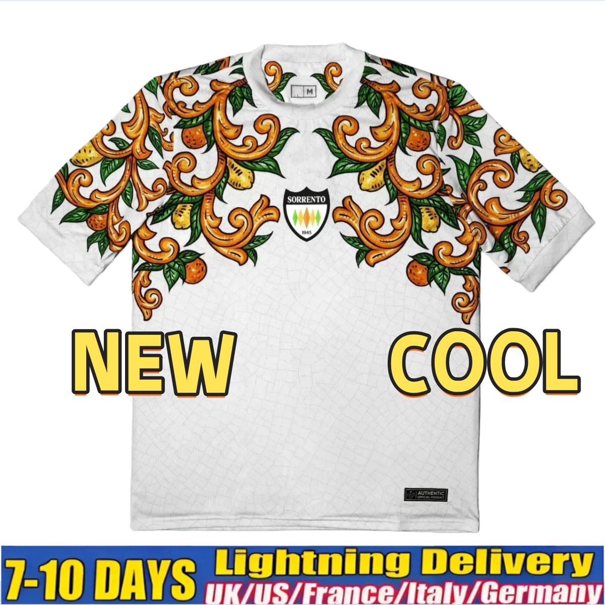 25 26 Sorrento Calcio Soccer Jerseys Mattia Harrasser 2025 2026 maillots de foot Scala Esposito home away Somma Aniello Fernando football shirt Petrone Sorrento