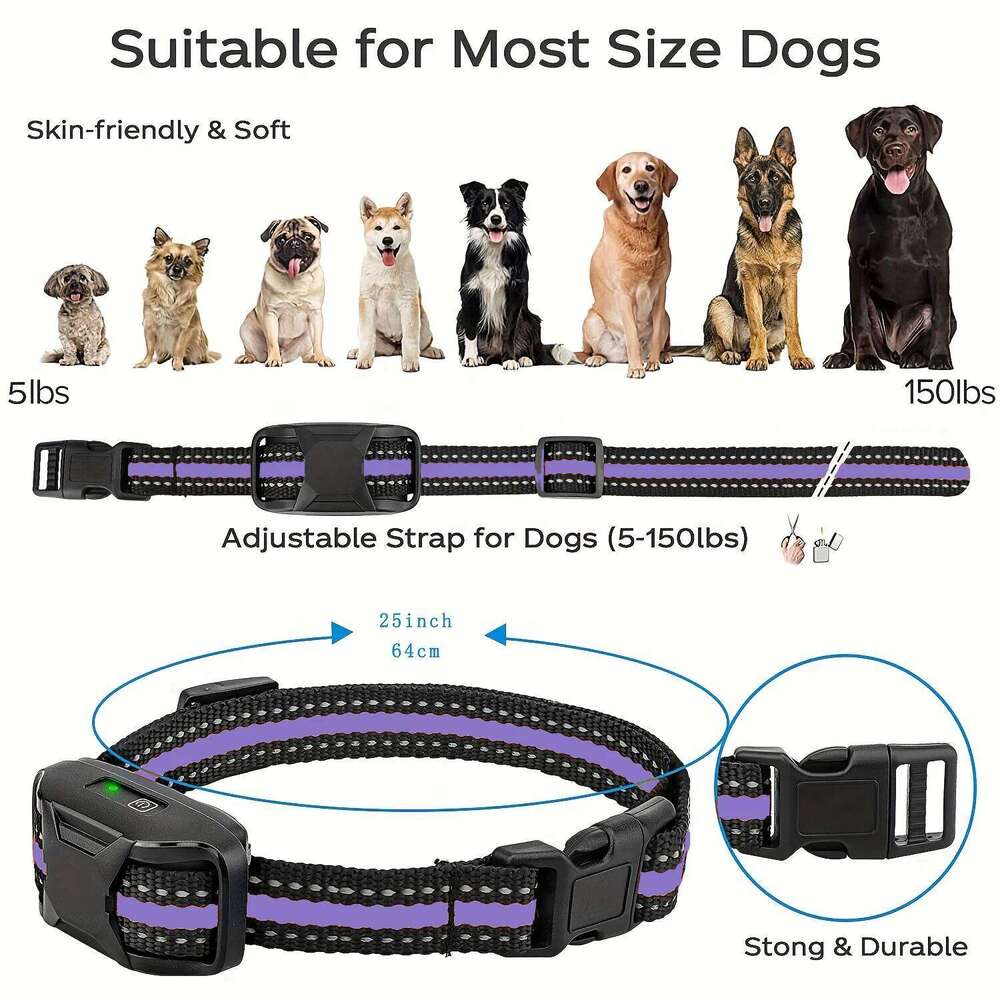 3300Ft Electric Dog Training Collar Remote Control Waterproof Pet BehaviorFor 5-120lbs Puppy With Shock Vibration Beep 26W01121