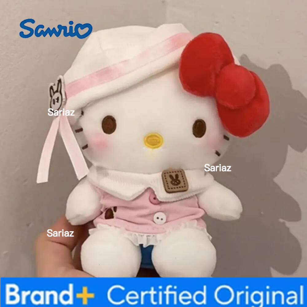 Sanrio 12cm Anime Figures Hellokitty Stuffed Dolls Plush Key Chains Backpack PendantGifts H260121
