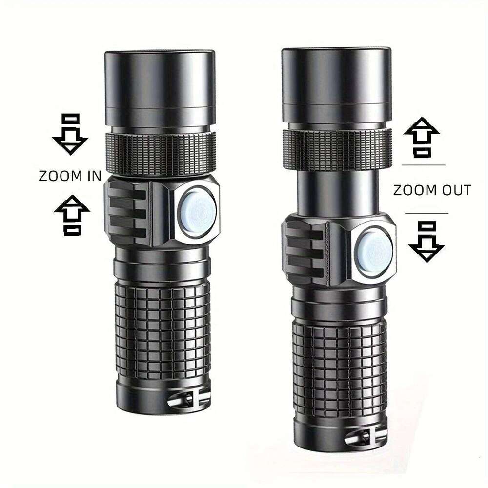 10W Zoom High Bright Palm Small Mini Flashlight Type-C Rechargeable Portable Pocket Hiking Camping Fishing Night llighting Torch Z260121