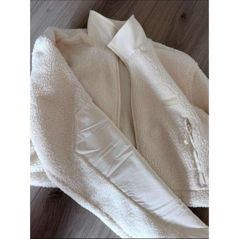 New Clothes Pant Sets Lamb Stand Up Thick Warm Skimss Lounge Yoga Gym Clothing Women Set Designer Jacket Fleece Coat Luanyun