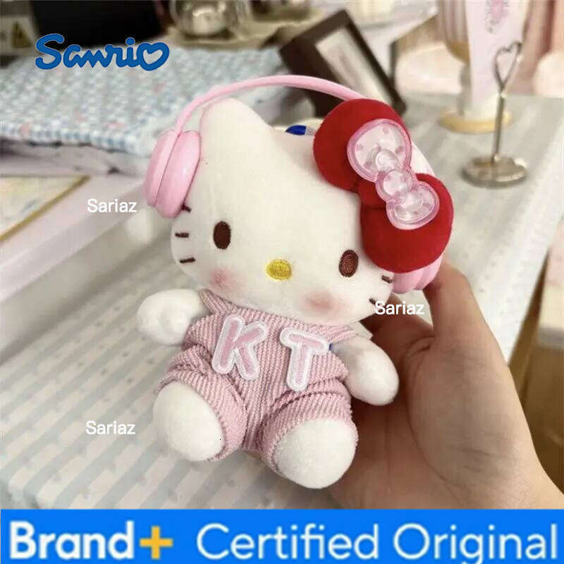 Sanrio New Hello Kitty Decor Kawaii Cute School Bag Pendant Plush Doll Hot Keychain Car Hanging Birthday Xmas Girls Gift H260121