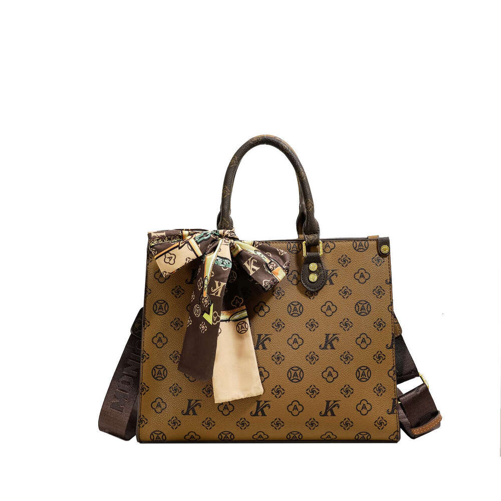 Monica kiki Luxury European Style Large Capacity Handbag Tote Bag for Women New Single Shoulder Commuter Practical