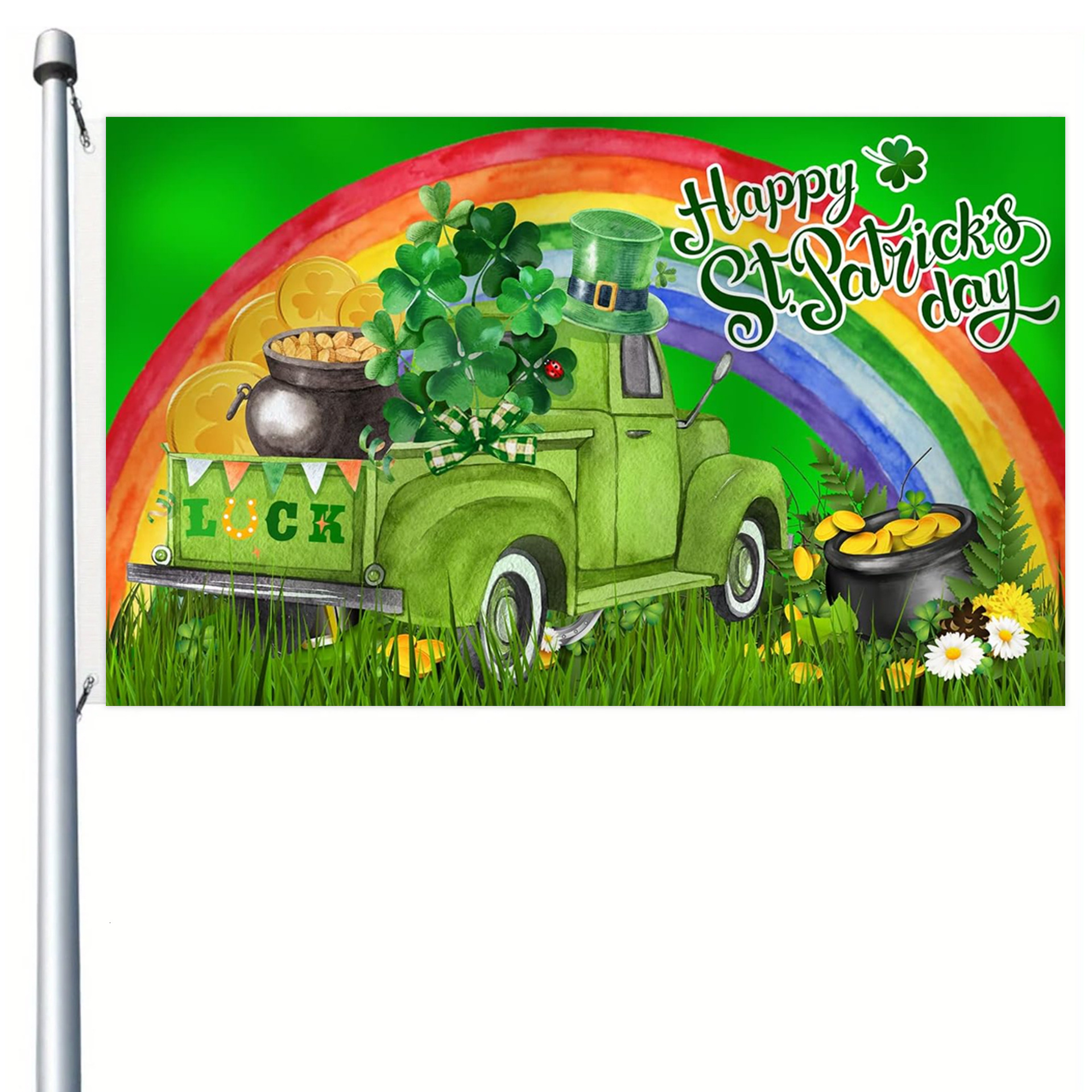 90x150CM 35ft St Patricks Day Banner Decoration Banner Flags