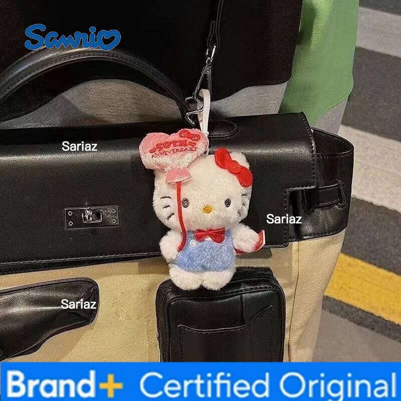 Sanrio Hello Kitty Plush Doll Keychain Cute Cartoon Anime Schoolbag Decoration Kawaii Bag Charm Plushie Stuffed Toy Holiday Gift H2601211