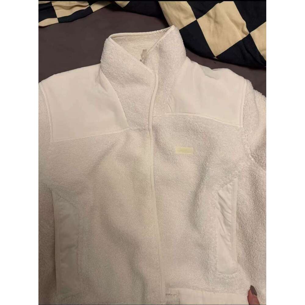New Clothes Pant Sets Lamb Stand Up Thick Warm Skimss Lounge Yoga Gym Clothing Women Set Designer Jacket Fleece Coat Luanyun