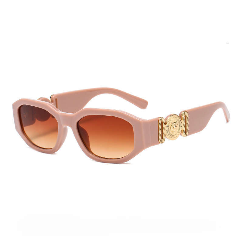 UV400 Protection Sunglasses Women, New Personality Small Square Frame Polygon, Human Head Detail , for Street Style & Gift