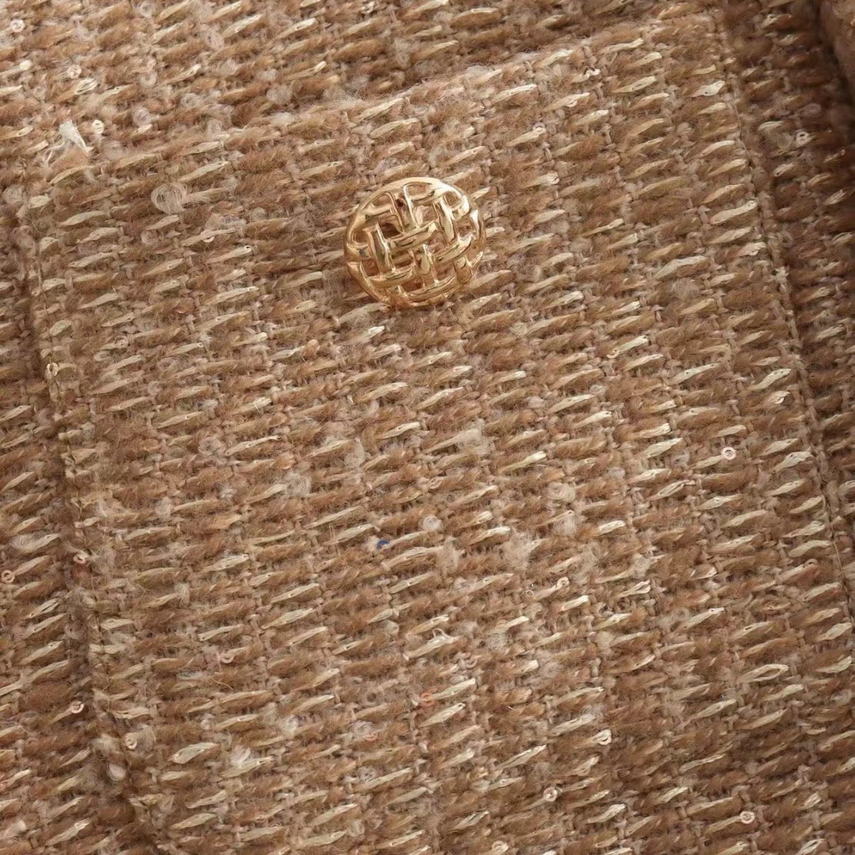 Chic Female Tweed Basic Jacket Coat Women Clothing Woolen Outerwear Long Sleeve Front Button Female Outerwear Chic Tops Y251105