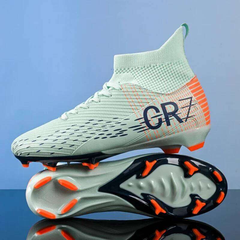 New Men Soccer Shoes High-top Futsal Cleats Sneakers Football Boots Grass High-quality Non-Slip Match Indoor Hot-selling FG/TF 26Y0121
