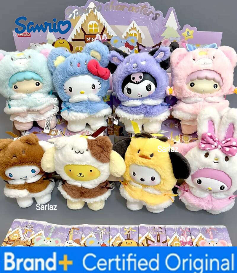Sanrio New Little Cloak Series Plush Keychain Blind Box Trendy Toy Desktop Decoration Christmas Gift for Girls H260121