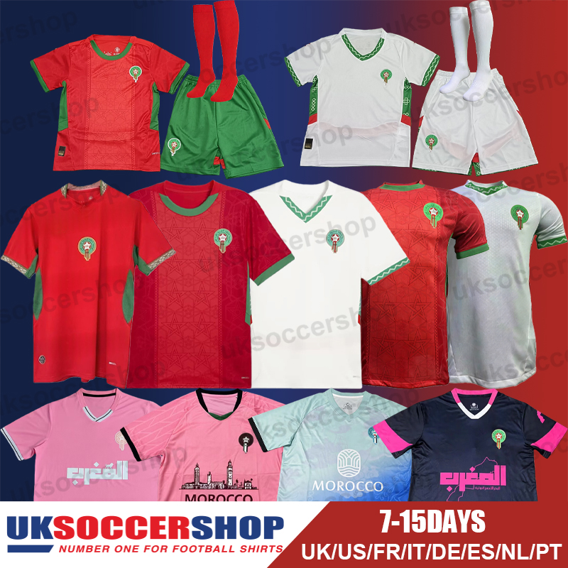 Morocco Football Jerseys World Cup 2026 Soccer Jerseys Retro Football Shirts Tops Kits Men Kids Women Fans Player 3XL 4XL