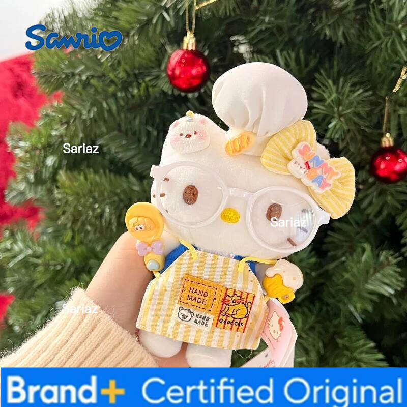 Sanrio Anime Hello Kitty Cartoon Dress Up Plush Pendant PP Cotton Stuffed Doll Kawaii Keychain Cute Accessories Holiday Gift H2601211