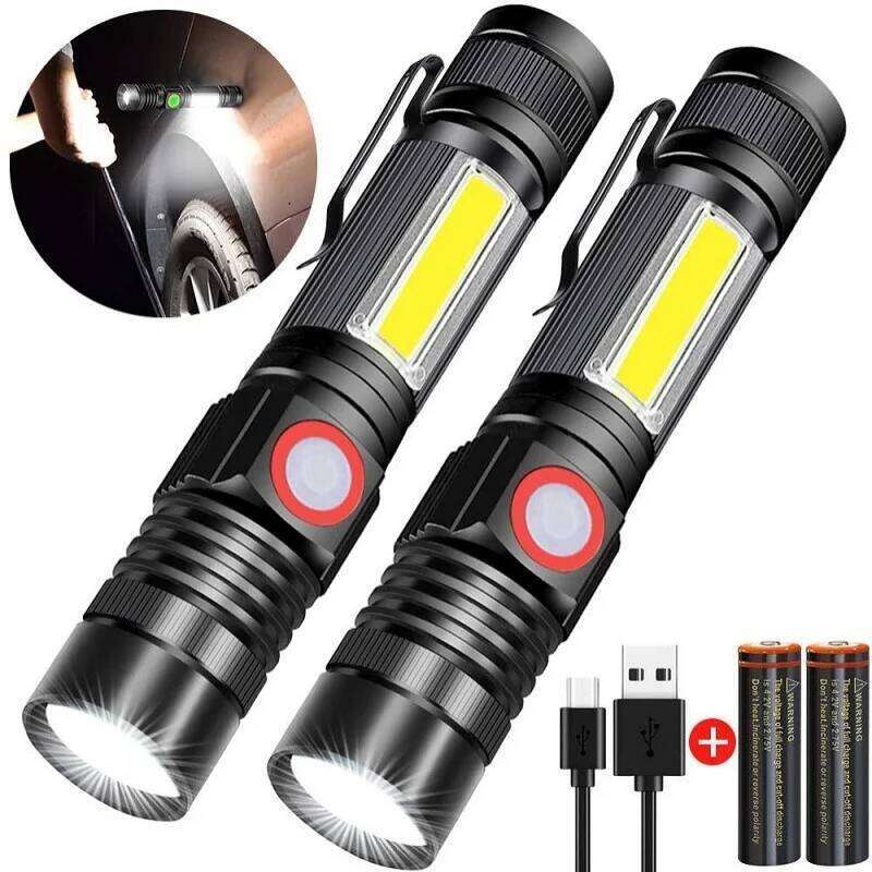 Super Bright T6 Led High Power Torch Light Rechargeable Tactical Flashlight 18650 Battery Camping Fishing Lamp Z260121