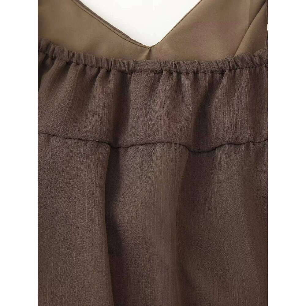 2025 new summer women's casual fashion simple sexy versatile beaded sequin embroidered suspender mini dress