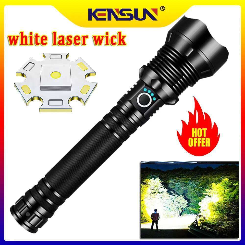 High Power LED Flashlight Super Bright Lantern Zoom Tactical Torch USB Rechargeable Powerful Hand Lamp Camping Outdoor Fishing Z260121