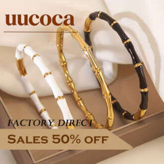 18K Gold Plated Bamboo Knot Bangle Women's Stainless Steel Oil Drop Versatile Bracelet for Daily Party Gifting