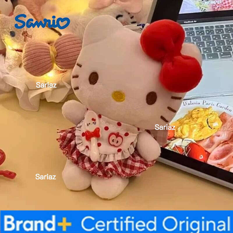 Sanrio Popular Angel KT Cat Girl's Bag Plush Toy Cute Small Pendant Doll Keychain Hanging Decoration Cotton Filling Gift H260121