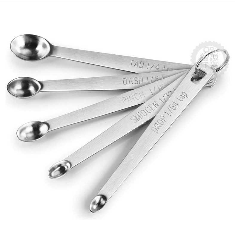 Measuring Spoons Premium Heavy Duty Stainless Steel Measuring Spoons Cups Set Small Tablespoon with Metric and US Measurements Set of 5 for Measuring