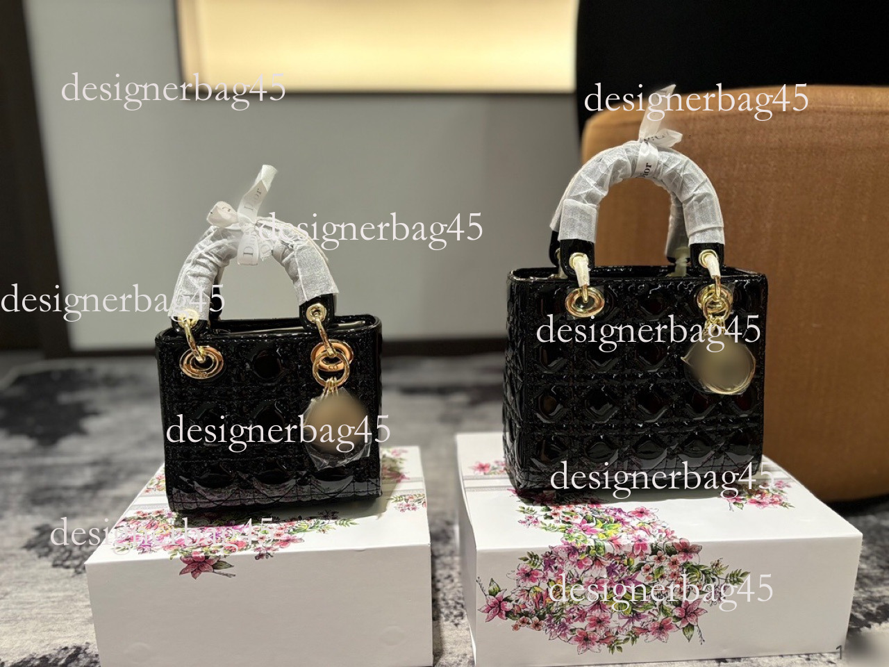 New D Brand Luxury bag designer bag Patent Leather Classic Bestseller Top Quality Factory rect 4ce6