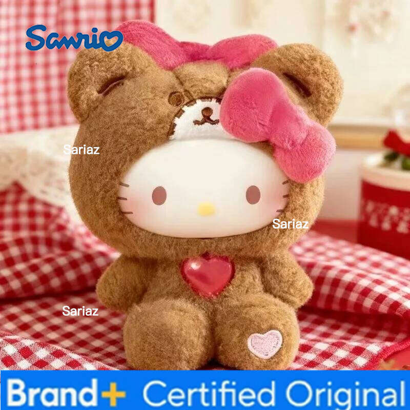 Sanrio New Hellokitty Teddy Sleepwear Series Surprise Blind Box Vinyl Doll Cute Girls Holiday Gift Fashionable Trendy Toy H260121