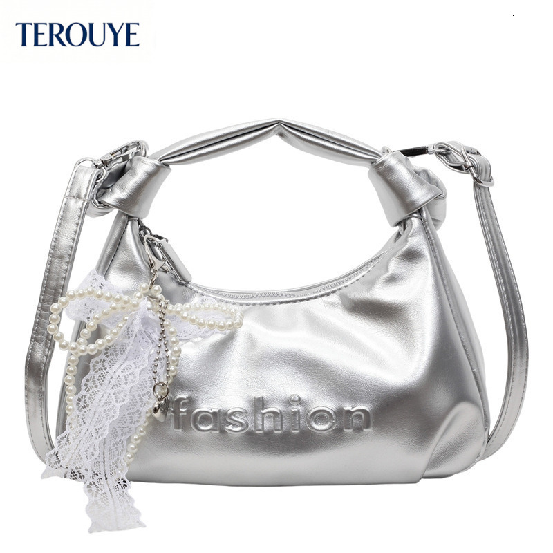 TEROUYE Korean fashion style oil wax design women s handbag autumn and winter new item niche design elegant shoulder bag retro luxury Luxury bag