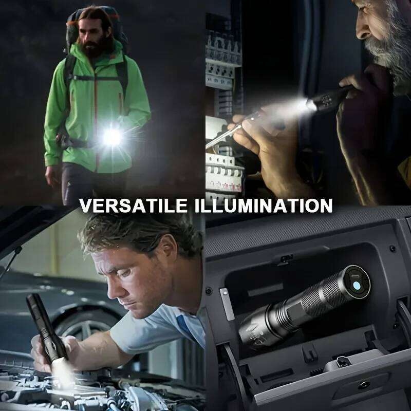 LED Flashlights,Portable Flash Light With 5 Modes & Zoomable,Bright Torch For Camping, Hiking Outdoor, Home Emergency Lighting Z260121