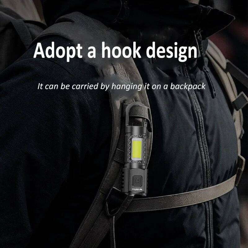 Super Bright 3*LED Flashlight 3 Lighting Modes USB Rechargeable Flashlights Portable Emergency Torch for Camping Hiking Fishing Z260121