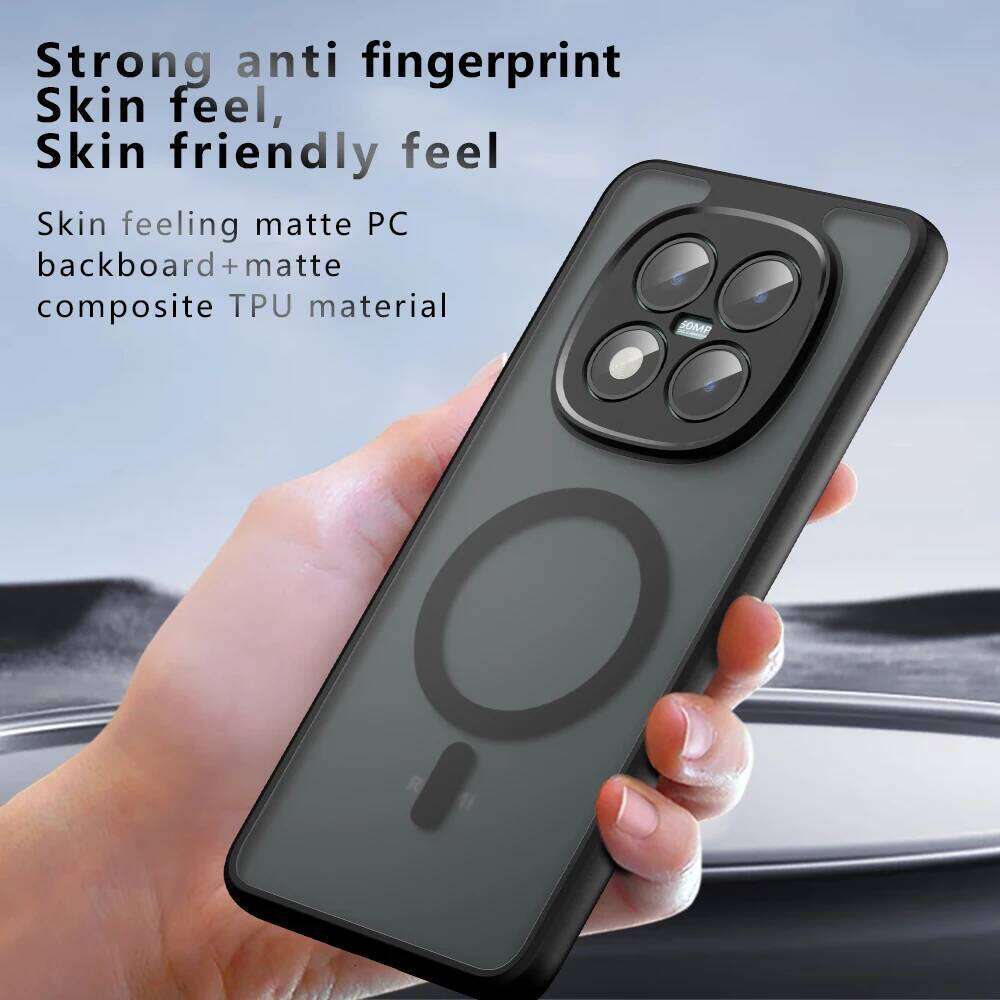 Case For Xiaomi Redmi Note 15 Pro Plus Magnetic Wireless Charging TPU Frame Plastic Translucent Matte Shockproof Phone Cover Z260121