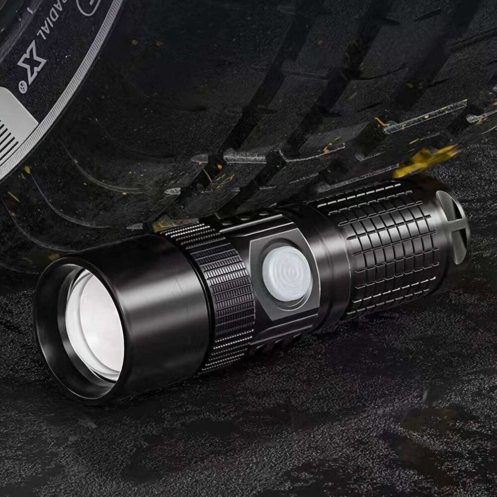 10W Zoom High Bright Palm Small Mini Flashlight Type-C Rechargeable Portable Pocket Hiking Camping Fishing Night llighting Torch Z260121