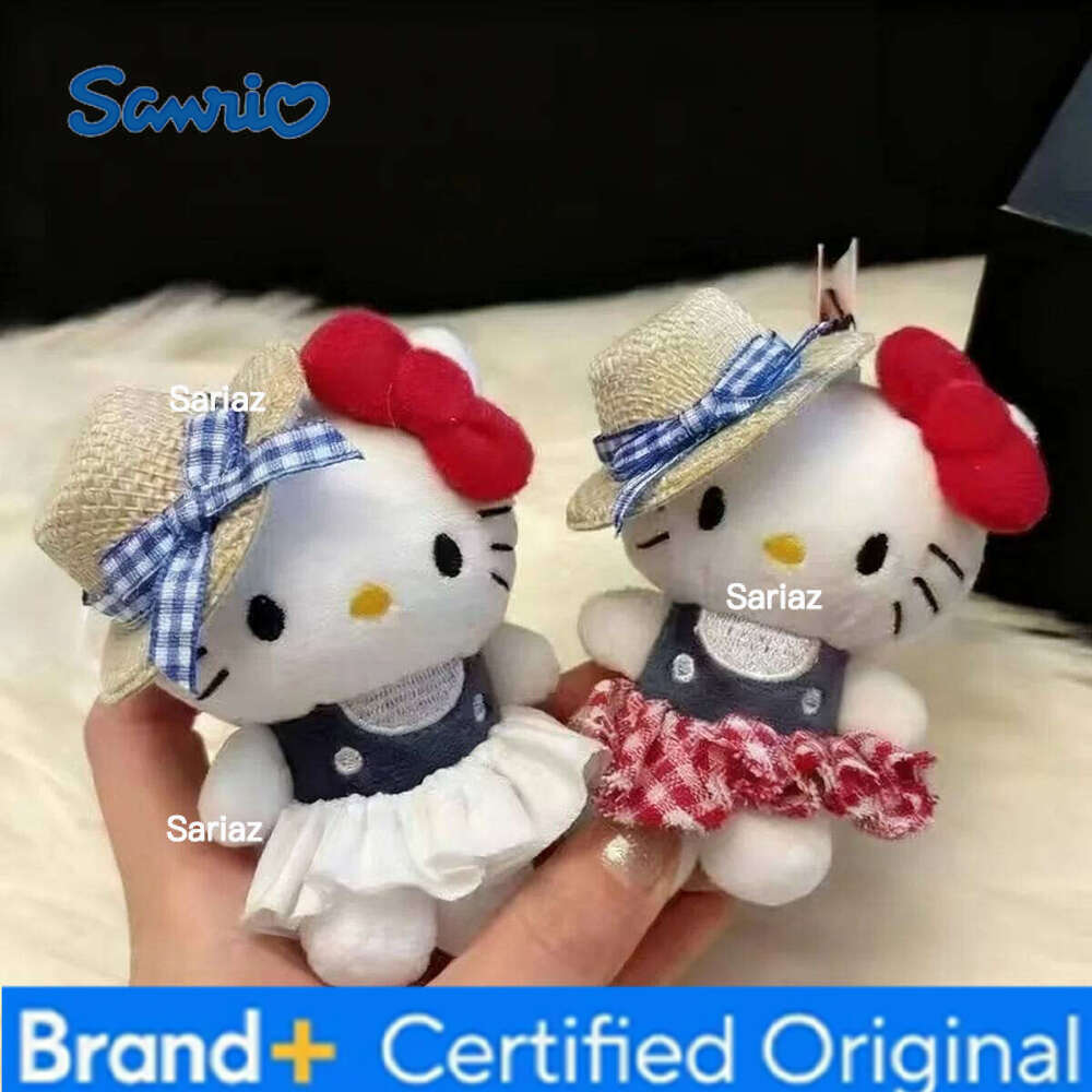 Sanrio Plush Doll Keychain Hello Kitty Cute Girl Exquisite Bag Pendant Cartoon Decoration Serie Gift H2601211
