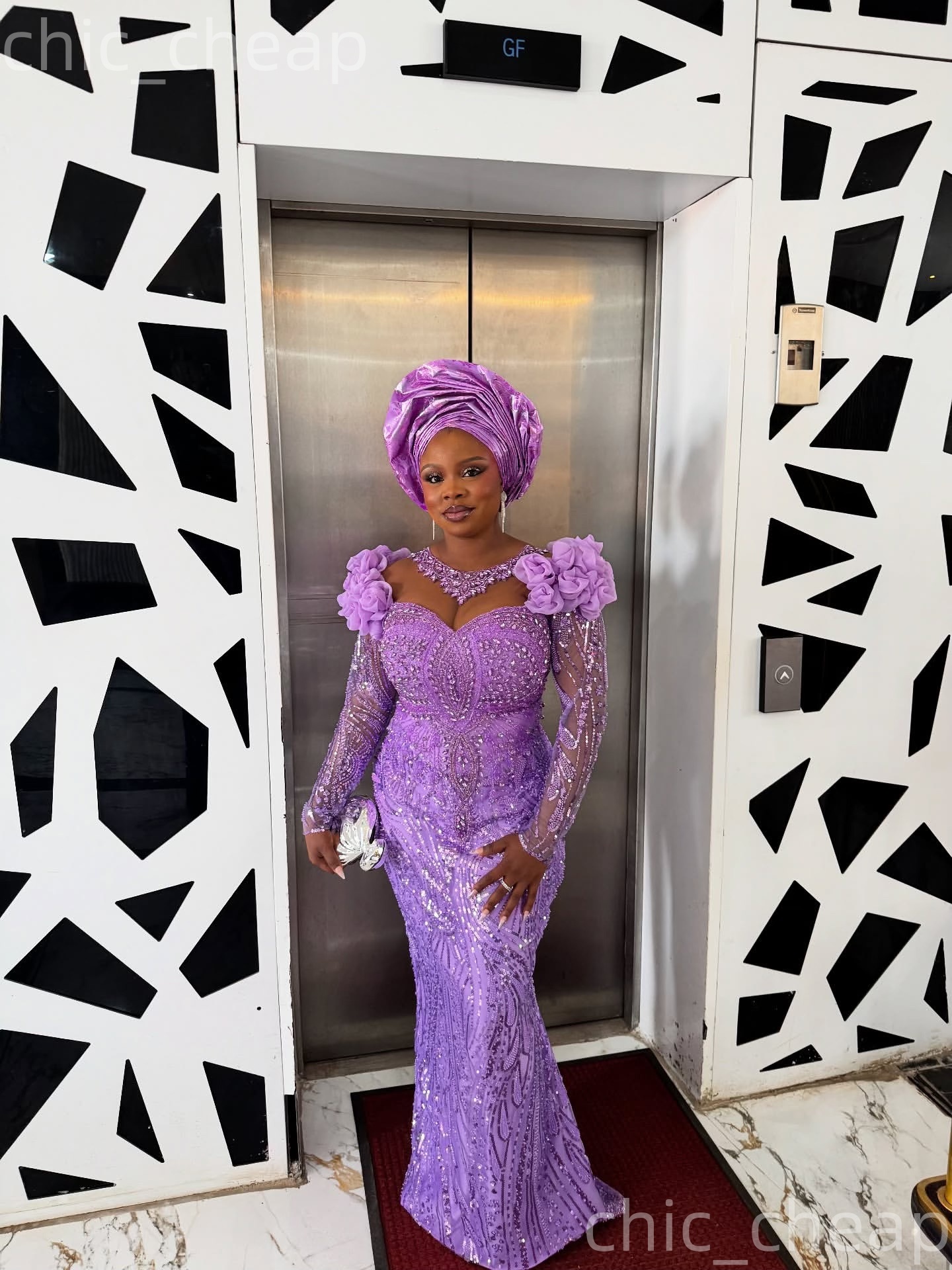 Aso Ebi Prom Nigerian Mermaid Dresses 2026 Beaded Crystals Lavender Evening Formal Party Second Birthday Engagement Gowns Dress For Special Occasions